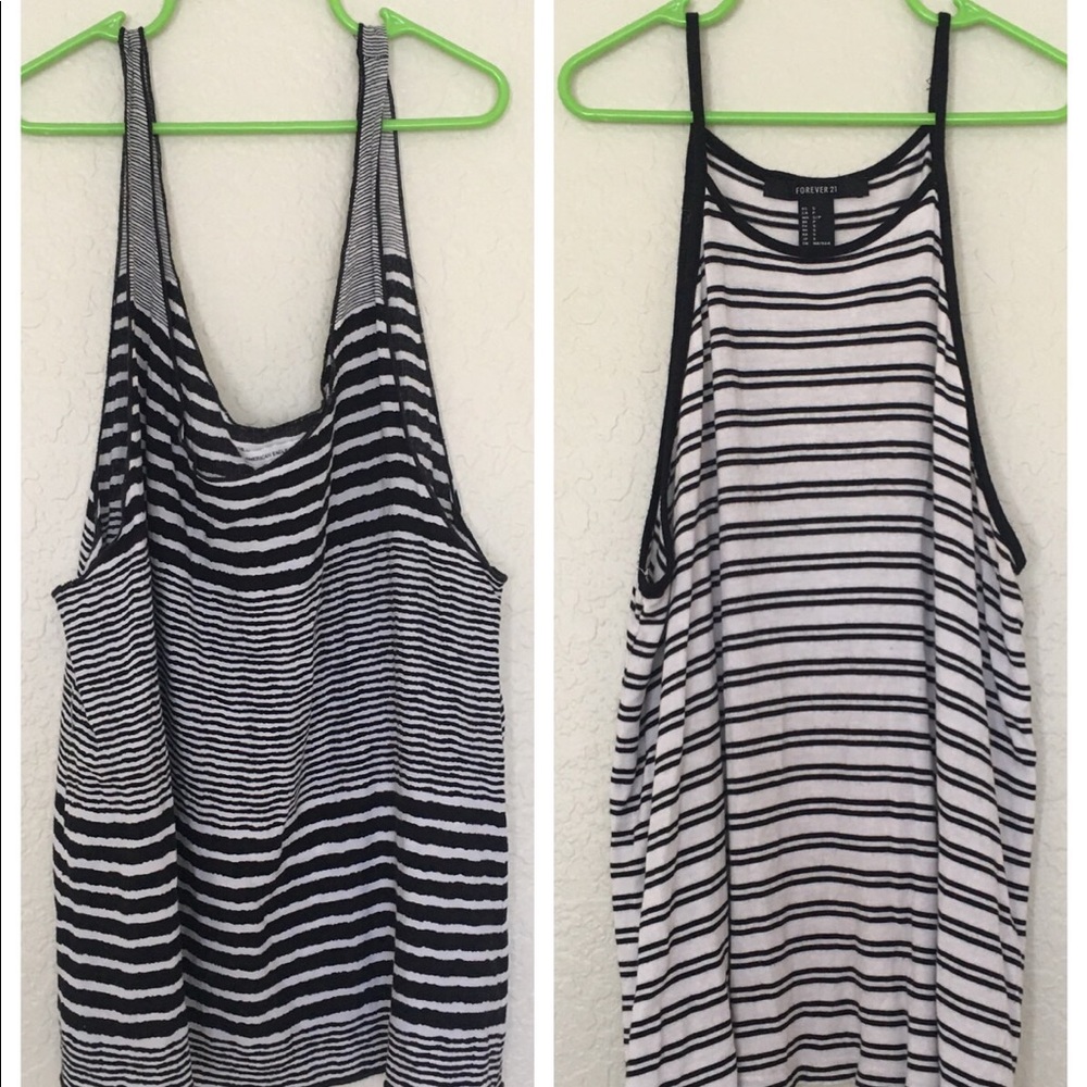 Two striped tank tops